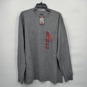 STATE OF MINE Men's State Plate Longsleeve Tee Gray XL